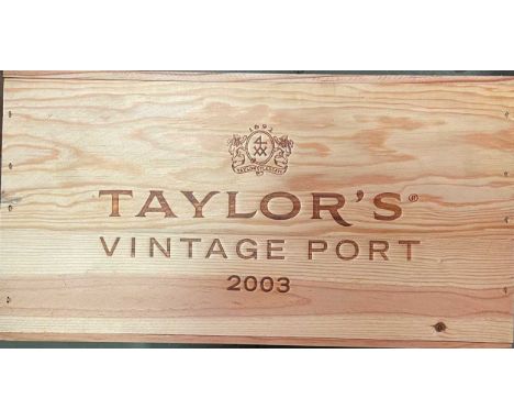 Taylors Vintage Port 2003, 12 bottles in owc