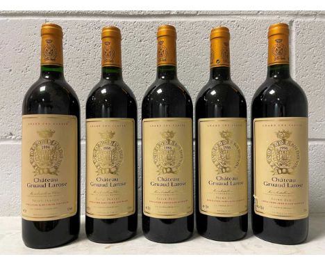 Chateau Gruaud Larose, St Julien 2eme Cru 1996, 4 bottles; another - 1994 vintage; together 5 bottles