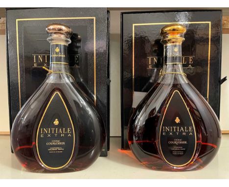 Courvoisier Initiale Extra cognac, 70cl, 40%, 2 bottles in boxes, 1980s bottling