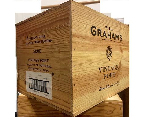 Grahams Vintage Port 2000, 12 bottles in owc