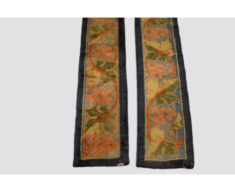 Rare William Morris altar rail kneeler, English, late 19th/early 20th century, 21ft. 5in. X 1ft. 6.53m. X 30cm. Woven on the 