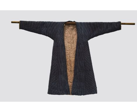 Afghan quilted coat, Afghanistan, first half 20th century, 22in. Underarm to underarm; 46in. From neckline to hem. 56cm. X 11