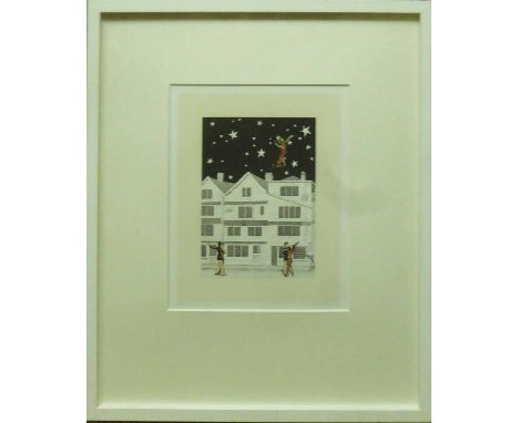 SIR PETER BLAKE, 'Dancing to Heaven', lithograph, signed and numbered 44/100, 61cm x 45cm, framed and glazed.   (Subject to A