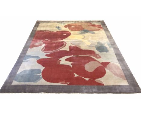 CONTEMPORARY ABSTRACT CARPET, 310cm x 238cm, hand knotted wool. 