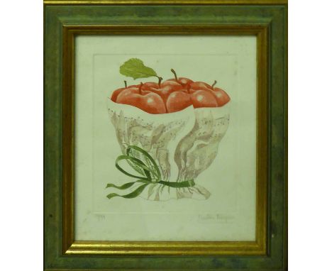 A SET OF NINE PRINTS, of Interiors and Fruit, two are 25cm x 30cm, seven are 20cm x 20cm, framed and glazed (9).