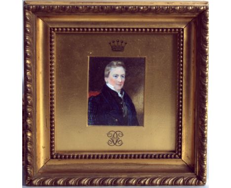 English School 19th, Century, Portrait of Admiral George Cadogan, 3rd Earl Cadogan, CB, KMT, (1783-1864) pencil and watercolo