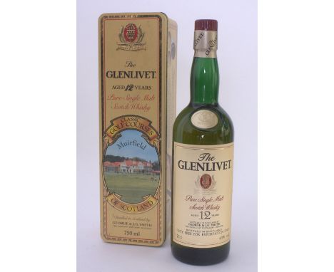 Glenlivet 12 year old Single Malt Scotch Whisky. Classic Golf Courses Collection, Muirfield. 40% 70cl.