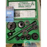 GREENLEE KNOCK-OUT PUNCH SET