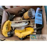 (LOT) DEWALT ELECTRIC TOOLS; 1/2" IMPACT GUN, CIRCULAR SAW, JIG SAW