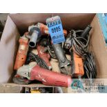 ELECTRIC ANGLE GRINDERS BY MILWAUKEE AND FEIN