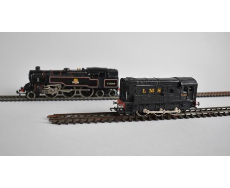 A OO Gauge 2-6-4 BR Tank Locomotive, No.80054 Together with a Lima 060 Diesel Locomotive 