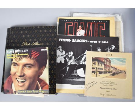 A Collection of Elvis Presley Ephemera to include Posters, Photographs, First Day Covers Etc 