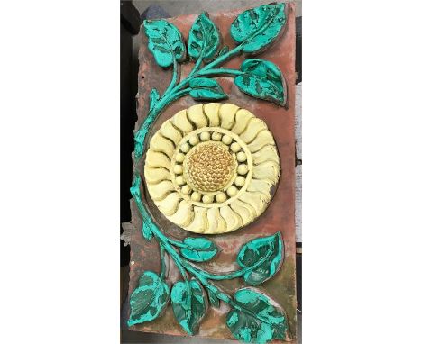 Pair Decorative Large Terracota Brick, Approx Measurements: 25 Inches Length, Width 13 Inches. Photo shows single item but th