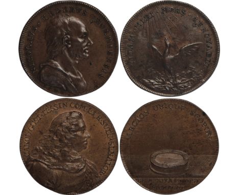 Commemorative Medals, Sweden, Nicolaus Keder (1659-1735), Antiquarian and Numismatic Scholar, memorial medal, copper, 1735, d