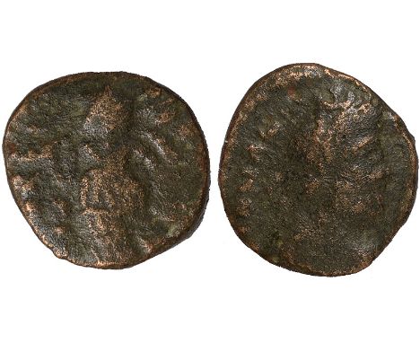 Ancient Coins, Roman Empire, Johannes (AD 423-425), AE 4, DN IOHANNES PF AVG, diad. dr. cuir. bust r., rev. VICTORIA AVGG, Vi