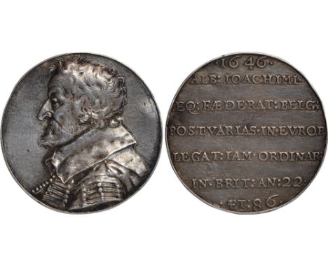 Commemorative Medals, Albert Joachim (1560-1654), Ambassador from the States General of the United Provinces, aged 86, cast s