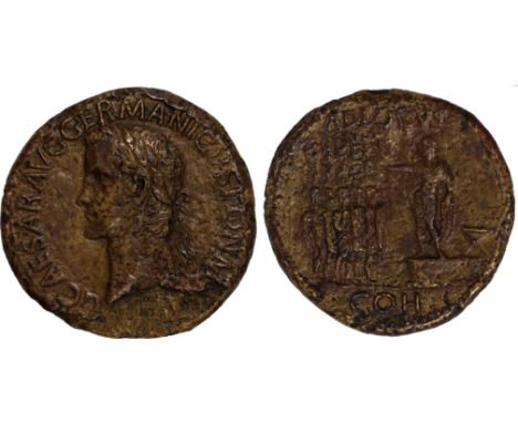 Ancient Coins, Roman Empire, Caligula (AD 37-41), sestertius, C CAESAR AVG GERMANICVS PON M TR POT, laur. head l., rev. AD LO