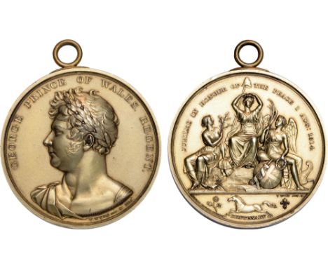 Commemorative Medals, George, Prince Regent [later George IV], Treaty of Paris, Peace in Europe and Centenary of the Accessio