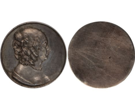 Commemorative Medals, Elizabeth Cleypole [Claypole] (1629-1658), second daughter of Oliver Cromwell, uniface silver memorial 