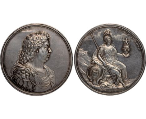 Commemorative Medals, John Maitland, Second Earl and First Duke of Lauderdale (1616-1682), silver medal, 1672, by John Roetti