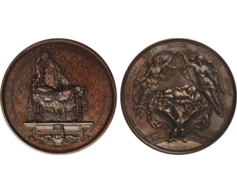 Commemorative Medals, British Empire, Louis Napoléon, Prince Imperial (1856-1879), his birth celebrated, large copper medal, 