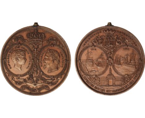 Commemorative Medals, British Empire, Louis Napoléon, Prince Imperial (1856-1879), Internationale Exposition Maritime, Le Hav
