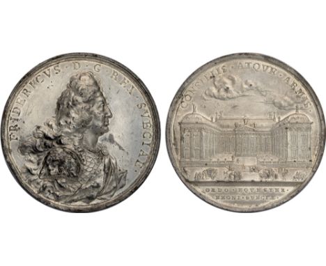 Commemorative Medals, Sweden, Frederick I (1676–1720-1751), the Riddarhuset or Ritterhaus [Knights House or House of Nobility