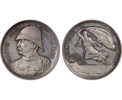 Commemorative Medals, German East Africa, Major Hermann von Wissmann (1853-1905), explorer and administrator, silver medal, 1