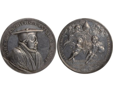 Commemorative Medals, William Laud (1573-1645), Archbishop of Canterbury, trial and execution, silver memorial medal, by John