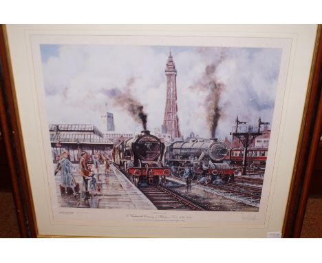 Limited Edition Print 29/500 to celebrate the centenary of Blackpool Tower 1894-1994, Signed in Pencil, 'Summer Showers' - 65