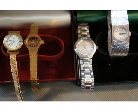 3 Ladies Rotary Wristwatches (2 with Original Boxes), Accurist Wristwatch (Bracelet to the left AF)