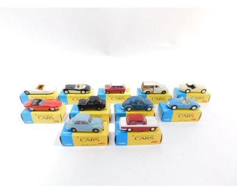 Corgi Solido A Century of Cars, Special Edition, boxed, comprising Austin Healey ABZ 7821., Morris Traveller ABV 5274., Trium