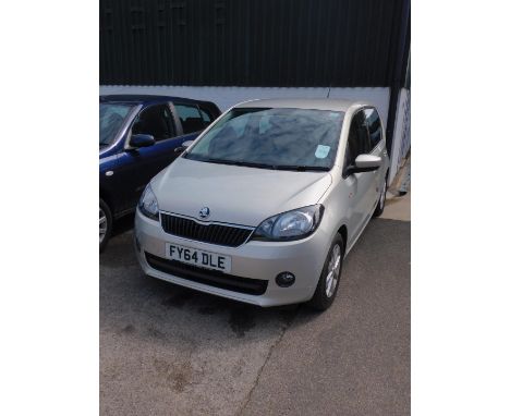 A Skoda Citigo Elegance Greentech, FY64 DLE, five door hatchback, petrol, 999cc, silver, circa 16,563 recorded miles, first r