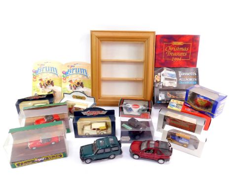 Corgi Vanguards and other die cast vehicles, including Brum Little Cars, Classic Models, and a Matchbox Treasures Set 1994, a