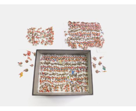 Various 20thC lead and other figures, Napoleonic type bandsman, British Army, flag bearers, 6cm H, etc. (qty)