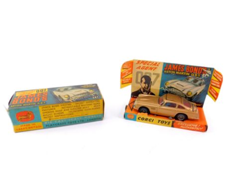 A Corgi die cast James Bond's Aston Martin DB5, 261, boxed, lacking secret instruction pack.