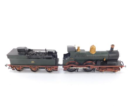 A K Series kit form 00 gauge locomotive, GWR green livery, 4-4-0, 3297.