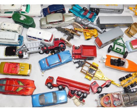 Dinky Corgi and other die cast vehicles, including a Corgi Chitty Chitty Bang Bang, Dinky Spectrum Control Car, and a Superio