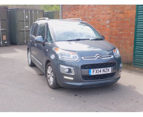 A Citroen C4 Picasso, FX14 NZK, diesel, five door mini MPV, 1560cc, grey, circa 30,082 recorded miles, first registered March