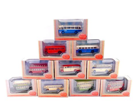 Gilbow Exclusive First Edition Die Cast Models of Buses and Coaches, scale 1:76, all boxed. (11)