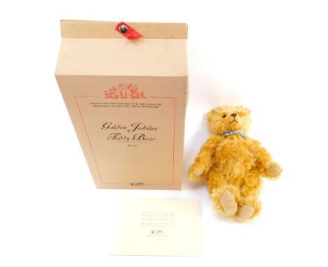 A Steiff Golden Jubilee Teddy Bear Limited Edition 2002, No.660610, boxed, 35cm H.