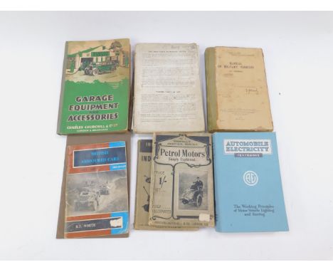 Automotive and military related books, including Hillman Utility, Ford Army Parts, Manual of Military Vehicles, War Office Is