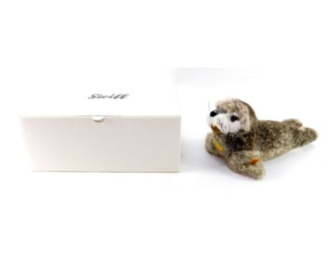 A Steiff Sea Lion, 063046, boxed, 31cm L.