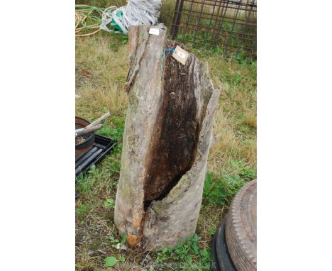 Tree trunk sculpture
