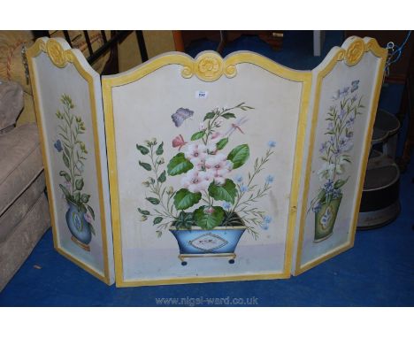 Folding firescreen. 