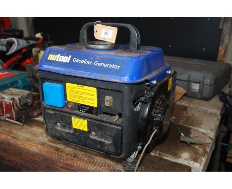 Nutool petrol generator, (engine turns, no fuel present)