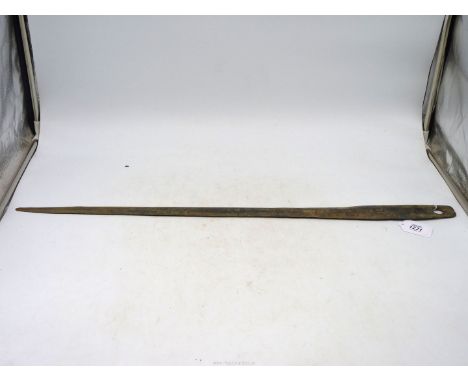 A rare bronze age sword, circa 1400-1200 BC., believed to be north European or British, 30'' long.****ALL WEAPONS MUST BE COL