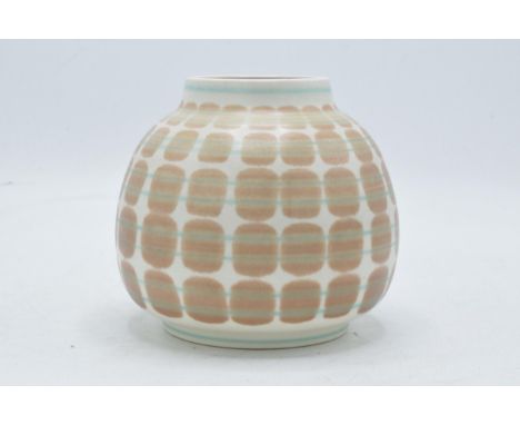 Poole Pottery Freeform vase in the 'PQB' pattern, shape 185, H 11.5cm. In good condition with no obvious damage or restoratio