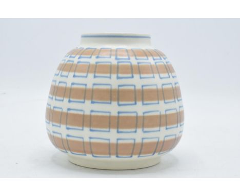 Poole Pottery Freeform vase in the 'PJB' pattern, shape 185, H 11.5cm. In good condition with no obvious damage or restoratio