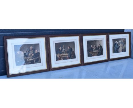 A collection of Gravure Franz Hanfstaengl prints together with a Photogravure Hanfstaengl print of tavern scenes to include D
